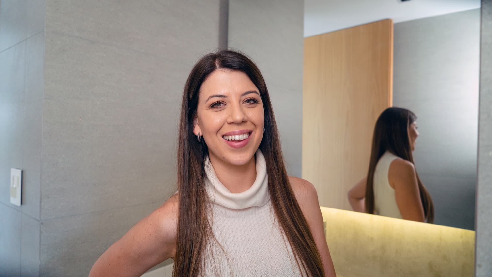 Brenda Sánchez en clínica bs Odontología